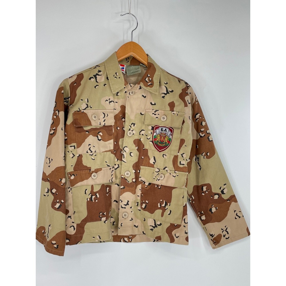 Propper Mens Jacket XS Field Desert Camo Chocolate Chip Bulgarian Patch